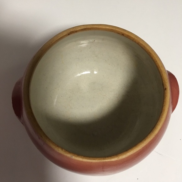 UHL POTTERY CROCK BOWL WITH LID REPLACEMENT BEAN POT  VTG. - Picture 4 of 9